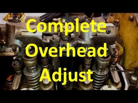 <b>Adjust</b> the following: Intake valves 3, 5 & 6. . C15 acert overhead adjustment